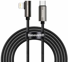 Акція на Baseus Cable USB-C to Lightning Legend Elbow 20W 2m Black (CATLCS-A01) від Y.UA
