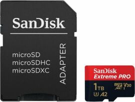 Акция на SanDisk 1TB microSDXC UHS-I U3 Extreme Pro + адаптер (SDSQXCD-1T00-GN6MA) от Y.UA