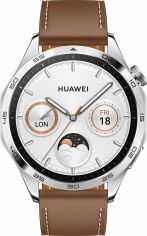Акція на Huawei Watch Gt 4 46mm Brown (55020BGW) від Y.UA