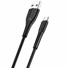 Акция на Usams Usb Cable to USB-C 1m Black (US-SJ366) от Y.UA