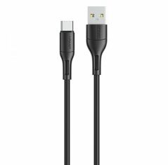 Акция на Usams Usb Cable to USB-C 1m Black (US-SJ501) от Y.UA