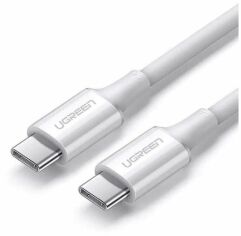 Акція на Ugreen Cable USB-C to USB-C US300 20V/5A 100W 1.0m White (60551) від Y.UA