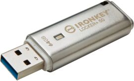 Акція на Kingston 64GB IronKey Locker Plus 50 Aes Encrypted Usb 3.2 (IKLP50/64GB) від Y.UA
