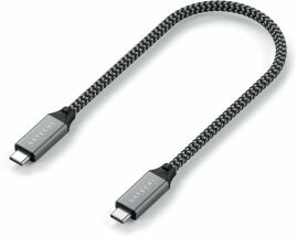 Акція на Satechi Cable USB4 C to C 100W 25cm Space Gray (ST-U4C25M) від Y.UA