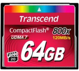 Акція на Transcend 64GB CompactFlash 800X (TS64GCF800) від Y.UA