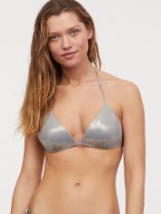 Акція на Верхня частина купальника жіноча H&M XAZ136749HNCO 36 Срібляста від Rozetka
