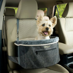 Акція на Сумка автогамак для перевезення Bergan Comfort Hanging Dog Booster на переднє сидіння в автомобіль собак від Y.UA