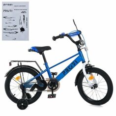 Акция на Детский велосипед Profi Trike Brave 14" синий (MB 14022-1) от Stylus