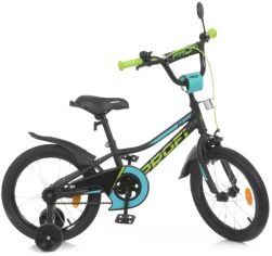 Акция на Велосипед детский Profi Prime 16 дюймов, черный (Y16224-1) от Stylus