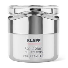 Акція на Живильний крем для обличчя Klapp CollaGen Fill-Up Therapy 24H Cream Rich, 50 мл від Eva