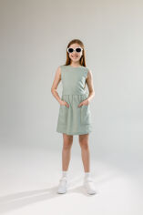 Акція на Дитяча літня сукня для дівчинки NEWGEN Долі 24С21-076о 104 см Оливкова від Rozetka