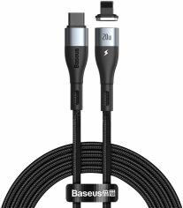 Акція на Baseus Cable USB-C to Lightning Zinc Magnetic Safe Fast Charging Pd 20W 2m Black (CATLXC-A01) від Stylus