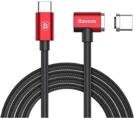 Акция на Baseus Cable USB-C to USB-C Magnet 1.5 m Black/Red (CATBL-91) от Stylus