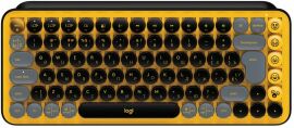 Акція на Logitech Pop Keys Wireless Mechanical Keyboard Ua Blast Yellow (920-010735) від Stylus