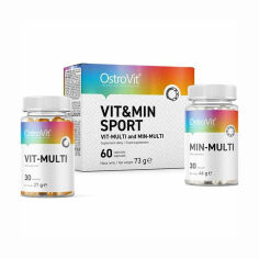 Акція на Дієтична добавка вітаміни та мінерали в капсулах OstroVit Vita&Minerals Sport, 60 шт від Eva