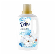 Акція на Кондиціонер для білизни Delice Cotton Soft, 30 циклів прання, 1 л від Eva