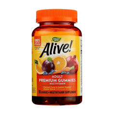 Акция на Мультивітаміни Nature's Way Alive! Adult Premium Gummies Multi-Vitamin, 90 жувальних цукерок от Eva