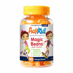 Акція на Дитячі мультивітаміни ActiKid Magic Beans Multi-Vitamin зі смаком апельсину, 90 жувальних цукерок від Eva