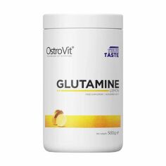 Акція на Амінокислоти OstroVit Glutamine зі смаком лимону, 500 г від Eva