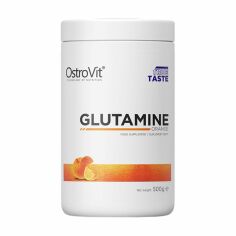 Акція на Амінокислоти OstroVit Glutamine зі смаком апельсину, 500 г від Eva
