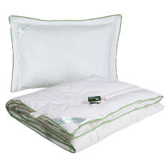 Акция на Набор одеяло с подушкой для детской кроватки Бамбук Руно 105х140 см + подушка 40х60 см от Podushka