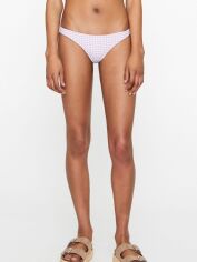 Акція на Нижня частина купальника жіноча Pull & Bear XAZ379197YFTO XS Бузкова в клітинку від Rozetka