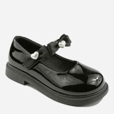 Акция на Дитячі туфлі для дівчинки Clibee m521-black 26 Чорні от Rozetka
