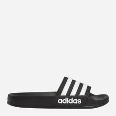 Акція на Чоловічі шльопанці для пляжу Adidas Adilette Shower K G27625 38 Чорні з білим від Rozetka