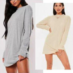 Акція на Плаття-футболка коротке осіннє жіноче Missguided DD926480 2 шт 40 Різнокольорове від Rozetka