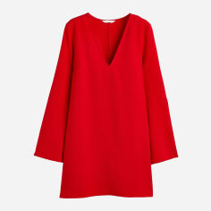Акция на Плаття коротке осіннє жіноче H&M XAZ419218EORN S Червоне от Rozetka