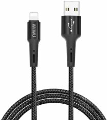 Акция на Wiwu Gear G30 Series Usb Cable to Lightning 1.2m Black от Y.UA