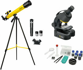 Акція на Микроскоп National Geographic Junior 40x-640x + Телескоп 50/600 від Stylus