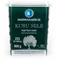 Акция на Маслины Marmarabirlik черные вяленые Kuru Sele Sıyah Zeytın 2XS 800 г (8690103294882) от Stylus