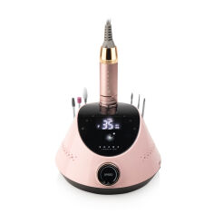 Акция на Фрезер для манікюру та педикюру Bucos Nail Drill X2 Pro Blush Pink 35000 обертів, рожевий, 65 Вт от Eva