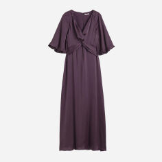 Акция на Плаття міді літнє жіноче H&M XAZ389212WCIA 2XL Темно-фіолетове от Rozetka