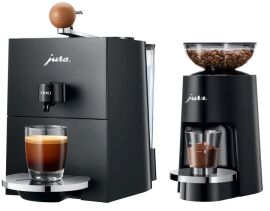 Акция на Кавомашина JURA ONO Coffee Black EA + Кавомолка JURA ONO Separate P.A.G. grinder EA  (комплект) от Rozetka