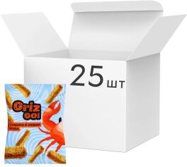 Акция на Упаковка сухариків пшенично-житніх GrizGo! зі смаком краба 70 г х 25 шт от Rozetka