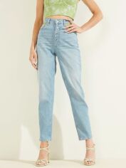 Акція на Джинси Regular fit жіночі Guess W2PA96D4PC1 30-29 Синій/Зелений від Rozetka