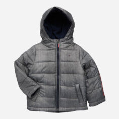 Акция на Дитяча демісезонна стьобана куртка для хлопчика Tommy Hilfiger 38045466 110 см Сіра от Rozetka