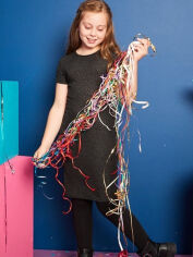 Акция на Дитяче літнє плаття для дівчинки Studio GD-00068866 92-98 см Чорне от Rozetka