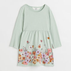 Акция на Дитяче плаття для дівчинки H&M A1004-929076 110-116 см Фісташкове от Rozetka