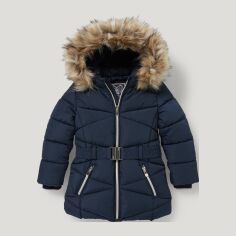 Акція на Дитяча зимова довжина куртка для дівчинки C&A 2170815b90 104 см Темно-синє від Rozetka
