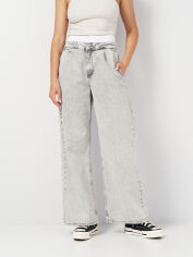 Акція на Джинси Baggy жіночі Its Basic 3235 grey 38 Світло-сірі від Rozetka
