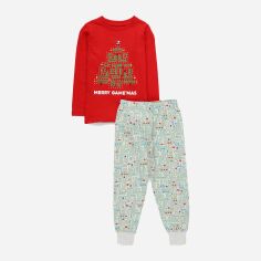 Акція на Дитяча новорічна піжама для хлопчика Primark GD-00063508 104 см Червона від Rozetka