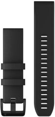 Акция на Garmin QuickFit 22 Watch Bands Black Silicone with Black Stainless Steel Hardware (010-12901-00) от Y.UA