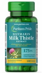 Акция на Puritan's Pride Silymarin Milk Thistle 175 mg Расторопша 100 капсул от Stylus