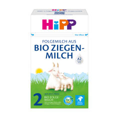Акція на Дитяча органічна суха молочна суміш HiPP 2 на козиному молоці, від 6 місяців, 400 г від Eva