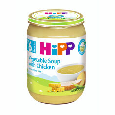 Акція на Дитячий овочевий суп HiPP з куркою, від 6 місяців, 190 г від Eva