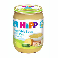 Акція на Дитячий овочевий суп HiPP з телятиною, від 6 місяців, 190 г від Eva