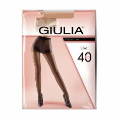 Акция на Колготки жіночі Giulia Like класичні, з шортиками, 40 DEN, Caramel, розмір 4 от Eva